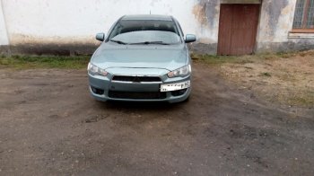 929 р. Подиум гос. номера EVO №1 Mitsubishi Lancer 10 седан дорестайлинг (2007-2010) (Гладкий пластик)  с доставкой в г. Санкт‑Петербург. Увеличить фотографию 6