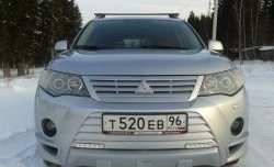 2 849 р. Накладка переднего бампера Sport Mitsubishi Outlander XL (CW)  дорестайлинг (2005-2009) (Неокрашенная)  с доставкой в г. Санкт‑Петербург. Увеличить фотографию 9