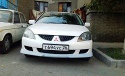 5 499 р. Накладка переднего бампера M-VRS Mitsubishi Lancer 9 1-ый рестайлинг седан (2003-2005) (Неокрашенная)  с доставкой в г. Санкт‑Петербург. Увеличить фотографию 4