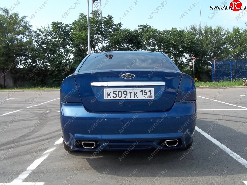 17 999 р. Задний бампер M-VRS Ford Focus 2 седан рестайлинг (2007-2011) (Неокрашенный)  с доставкой в г. Санкт‑Петербург