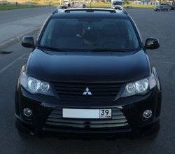 2 849 р. Накладка переднего бампера Sport Mitsubishi Outlander XL (CW)  дорестайлинг (2005-2009) (Неокрашенная)  с доставкой в г. Санкт‑Петербург. Увеличить фотографию 13