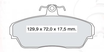 1 069 р. Колодка переднего дискового тормоза DAFMI (SM) ГАЗ 31107 (2004-2009)  с доставкой в г. Санкт‑Петербург. Увеличить фотографию 3