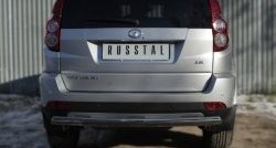 9 999 р. Защита заднего бампера (Ø75x42 мм, нержавейка) Russtal  Great Wall Hover H3 (2014-2016)  рестайлинг  с доставкой в г. Санкт‑Петербург. Увеличить фотографию 1