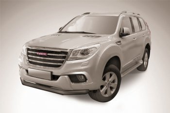 Защита переднего бампера Slitkoff (d76 мм) Haval H9 1  1-ый рестайлинг (2017-2021)