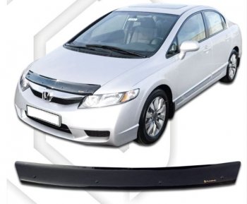 Дефлектор капота USA CA-Plastiс Honda Civic 8 FD дорестайлинг, седан (2005-2008)