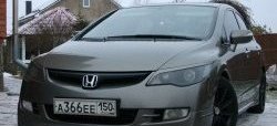 629 р. Реснички на фары Style  Honda Civic  8 (2005-2011) FD дорестайлинг, седан, FD рестайлинг седан (Неокрашенные)  с доставкой в г. Санкт‑Петербург. Увеличить фотографию 1