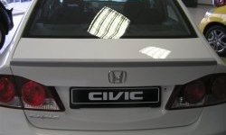 4 149 р. Лип спойлер CT Honda Civic FD седан дорестайлинг (2005-2008) (Неокрашенный)  с доставкой в г. Санкт‑Петербург. Увеличить фотографию 1