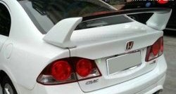 8 799 р. Спойлер M-VRS 2 Honda Civic FD седан дорестайлинг (2005-2008) (Неокрашенный)  с доставкой в г. Санкт‑Петербург. Увеличить фотографию 2