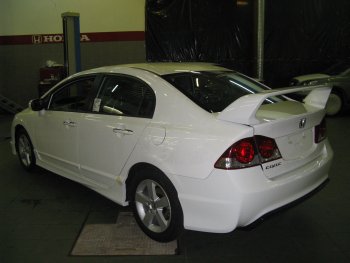 Спойлер Lit company Honda Civic 8 FD дорестайлинг, седан (2005-2008)