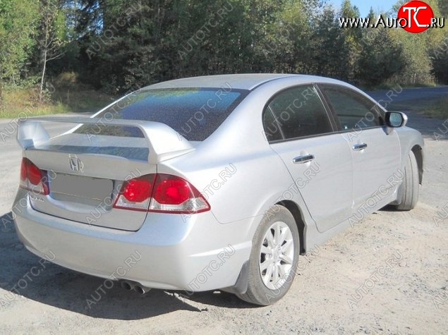 5 249 р. Спойлер Mugen-Style Honda Civic FD седан дорестайлинг (2005-2008) (Неокрашенный)  с доставкой в г. Санкт‑Петербург