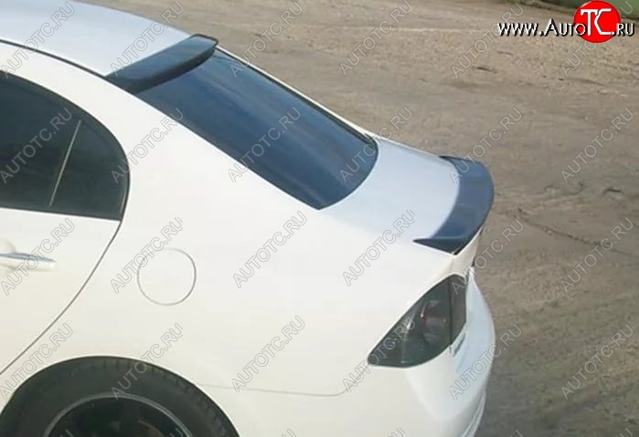 3 299 р. Лип спойлер Tuning-Sport Honda Civic FD седан дорестайлинг (2005-2008) (Неокрашенный)  с доставкой в г. Санкт‑Петербург