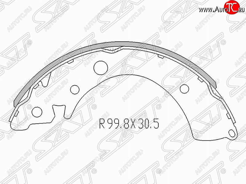 1 249 р. Колодки тормозные задние SAT  Honda Civic  FK,FN - Jazz  с доставкой в г. Санкт‑Петербург