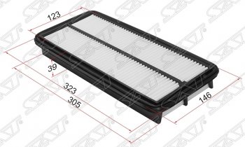 Фильтр воздушный двигателя SAT (3.0/3.5)  Accord ( 7 CL,  7 CM), Inspire  4