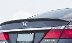 3 499 р. Лип спойлер Сабля Honda Accord CR седан дорестайлинг (2013-2016) (Неокрашенный)  с доставкой в г. Санкт‑Петербург. Увеличить фотографию 5