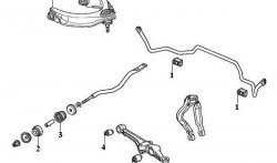 999 р. Полиуретановый сайлентблок нижнего поперечного рычага передней подвески (внутренний) Точка Опоры  Honda Accord  6 седан CF - Odyssey ( 1,  2)  с доставкой в г. Санкт‑Петербург. Увеличить фотографию 2