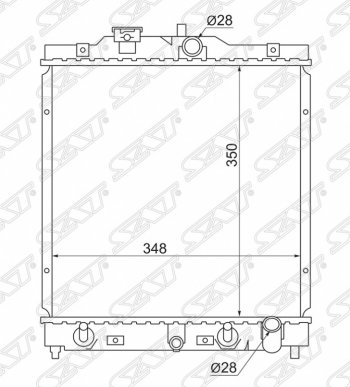 3 899 р. Радиатор двигателя SAT (пластинчатый, МКПП/АКПП)  Honda Capa, Civic (EG,  EJ,EK,EM), Domani (MB), HR-V (GH1,GH2,  GH3, GH4,  GH1, GH2), Orthia, partner  с доставкой в г. Санкт‑Петербург. Увеличить фотографию 1