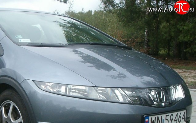 12 899 р. Пластиковый капот Standart Honda Civic FK,FN хэтчбэк 5 дв. дорестайлинг (2005-2008)  с доставкой в г. Санкт‑Петербург