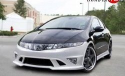 4 499 р. Пороги накладки NeoDesign Honda Civic FK,FN хэтчбэк 5 дв. дорестайлинг (2005-2008)  с доставкой в г. Санкт‑Петербург. Увеличить фотографию 2