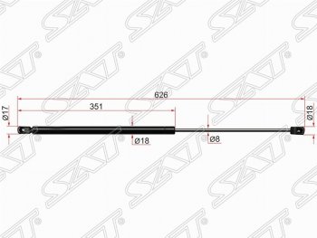 929 р. Газовый упор крышки багажника SAT  Honda CR-V  RM1,RM3,RM4 (2012-2018) дорестайлинг, рестайлинг  с доставкой в г. Санкт‑Петербург. Увеличить фотографию 1