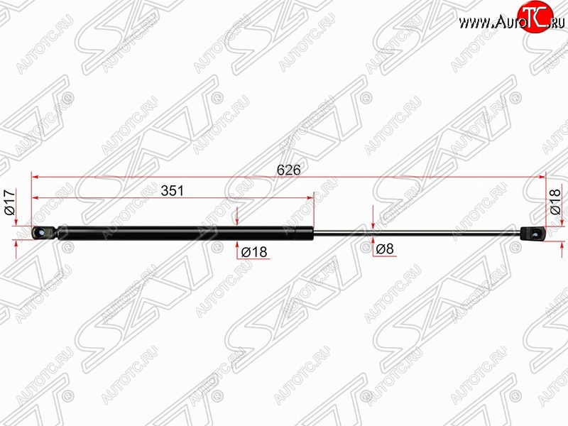 929 р. Газовый упор крышки багажника SAT  Honda CR-V  RM1,RM3,RM4 (2012-2018) дорестайлинг, рестайлинг  с доставкой в г. Санкт‑Петербург