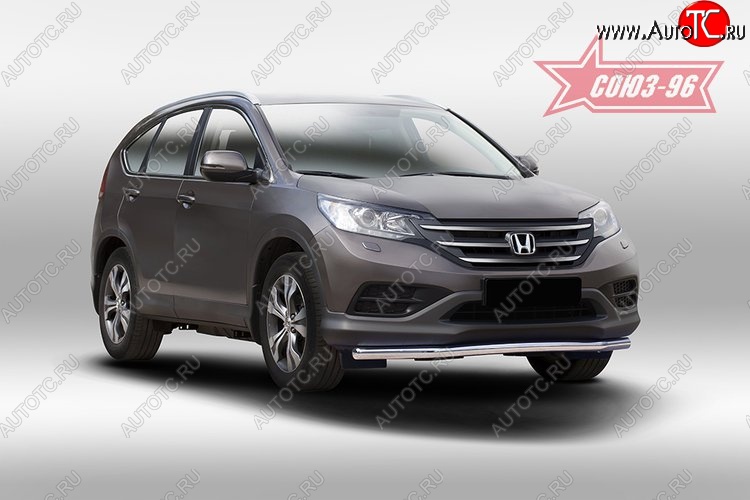 12 059 р. Защита переднего бампера одинарная Souz-96 (d60) Honda CR-V RM1,RM3,RM4 дорестайлинг (2012-2015)  с доставкой в г. Санкт‑Петербург