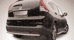 Защита заднего бампера из трубы диаметром 57 мм Slitkoff Honda CR-V RM1,RM3,RM4 дорестайлинг (2012-2015)