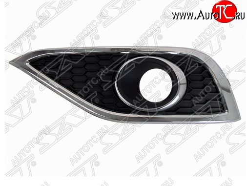 819 р. Левая оправа противотуманной фары SAT (хром)  Honda CR-V  RM1,RM3,RM4 (2012-2015)  с доставкой в г. Санкт‑Петербург