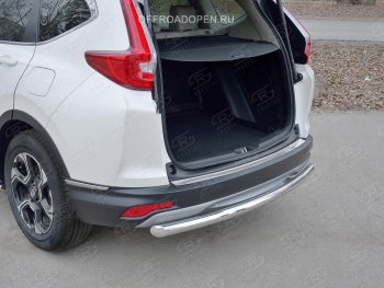 2 749 р. Накладка на задний бампер Russtal (лист) Honda CR-V RW,RT дорестайлинг (2016-2020)  с доставкой в г. Санкт‑Петербург. Увеличить фотографию 3