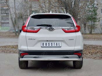 18 999 р. Защита заднего бампера (Ø63 мм, нержавейка) SLITKOFF Honda CR-V RW,RT дорестайлинг (2016-2020)  с доставкой в г. Санкт‑Петербург. Увеличить фотографию 2