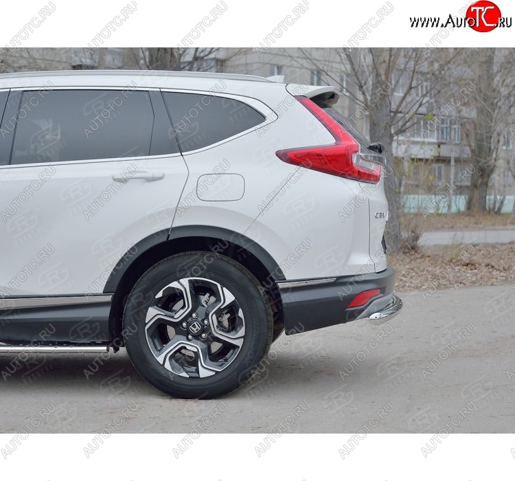 15 999 р. Защита заднего бампера (Ø63 мм, нержавейка) SLITKOFF Honda CR-V RW,RT дорестайлинг (2016-2020)  с доставкой в г. Санкт‑Петербург