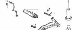 1 069 р. Полиуретановый комплект сайлентблоков нижнего поперечного рычага задней подвески Точка Опоры  Honda CR-V  RD1,RD2,RD3 - partner  с доставкой в г. Санкт‑Петербург. Увеличить фотографию 2