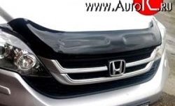 2 879 р. Дефлектор капота NovLine Honda CR-V RE1,RE2,RE3,RE4,RE5,RE7 рестайлинг (2009-2012)  с доставкой в г. Санкт‑Петербург. Увеличить фотографию 1