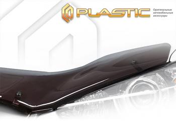 1 799 р. Дефлектор капота CA-Plastic  Honda Elysion  1 (2008-2013) (classic полупрозрачный, без надписи)  с доставкой в г. Санкт‑Петербург. Увеличить фотографию 1