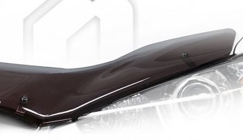 1 749 р. Дефлектор капота CA-Plastiс  Honda Freed Spike  1 (2010-2011) (Classic полупрозрачный, Без надписи)  с доставкой в г. Санкт‑Петербург. Увеличить фотографию 1