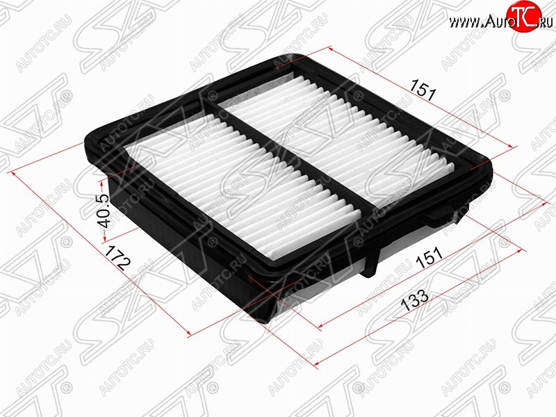 319 р. Фильтр воздушный двигателя SAT (172/151х.151/133х40.5 mm)  Honda Insight  ZE2 (2009-2014) хэтчбэк 5 дв. дорестайлинг, хэтчбэк 5 дв. рестайлинг  с доставкой в г. Санкт‑Петербург