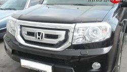 2 999 р. Дефлектор капота NovLine Honda Pilot YF4 дорестайлинг (2008-2011)  с доставкой в г. Санкт‑Петербург. Увеличить фотографию 1