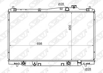 6 199 р. Радиатор двигателя SAT (пластинчатый, МКПП/АКПП) Honda Stream 1 RN1,RN3  дорестайлинг (2000-2004)  с доставкой в г. Санкт‑Петербург. Увеличить фотографию 1