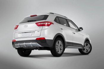 9 399 р. Накладка заднего бампера Xmug  Hyundai Creta  GS (2015-2021) дорестайлинг, рестайлинг (Неокрашенная)  с доставкой в г. Санкт‑Петербург. Увеличить фотографию 4