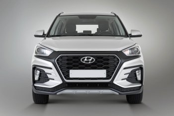 22 499 р. Передний бампер Xmug  Hyundai Creta  GS (2015-2021) (Неокрашенный)  с доставкой в г. Санкт‑Петербург. Увеличить фотографию 2