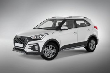 22 499 р. Передний бампер Xmug  Hyundai Creta  GS (2015-2021) (Неокрашенный)  с доставкой в г. Санкт‑Петербург. Увеличить фотографию 4