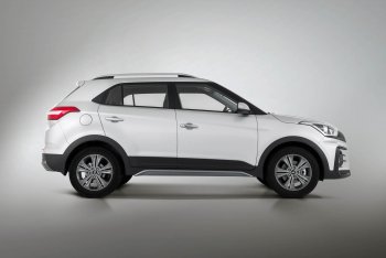 9 899 р. Пороги накладки штатного обвеса Xmug  Hyundai Creta  GS (2015-2021) дорестайлинг, рестайлинг (Неокрашенные)  с доставкой в г. Санкт‑Петербург. Увеличить фотографию 2