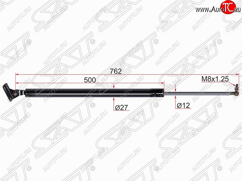 1 069 р. Правый упор крышки багажника SAT (газовый)  Hyundai Starex/H1  A1 (1997-2004) дорестайлинг  с доставкой в г. Санкт‑Петербург