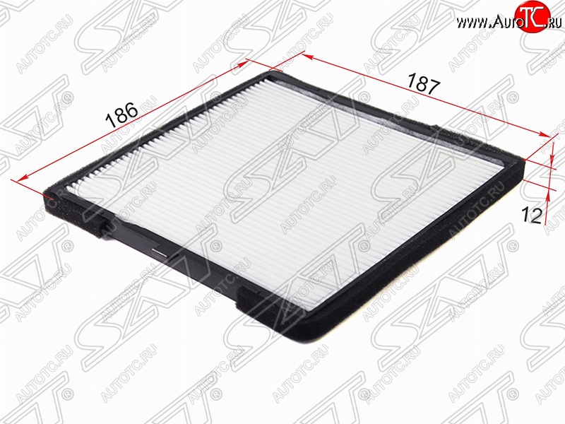 229 р. Фильтр салонный SAT (186х187х12 mm)  Hyundai i10  PA (2007-2013), KIA Picanto ( 1 SA хэтчбэк 5 дв.,  2 TA хэтчбэк 5 дв.,  2 TA хэтчбэк 3 дв.) (2003-2017)  с доставкой в г. Санкт‑Петербург