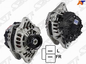 11 449 р. Генератор SAT (12V, 90A, 1,6 G4FC)  Hyundai i20 (PB,  GB), I30 (FD,  2 GD,  3 PD), I30 Fastback (PD), KIA Cerato (2 TD)  с доставкой в г. Санкт‑Петербург. Увеличить фотографию 1