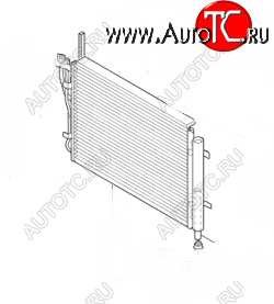 6 099 р. Радиатор кондиционера SAT Hyundai i20 PB хэтчбэк дорестайлинг (2008-2012)  с доставкой в г. Санкт‑Петербург