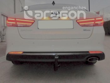 22 699 р. Фаркоп Aragon.(шар V)  Hyundai I40  1 VF (2011-2015), KIA Optima ( 4 JF,  JF) (2015-2020)  с доставкой в г. Санкт‑Петербург. Увеличить фотографию 2