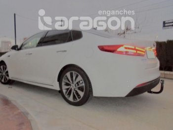 22 699 р. Фаркоп Aragon.(шар V)  Hyundai I40  1 VF (2011-2015), KIA Optima ( 4 JF,  JF) (2015-2020)  с доставкой в г. Санкт‑Петербург. Увеличить фотографию 1