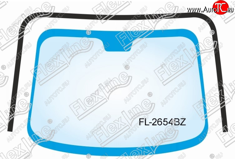 3 069 р. Молдинг лобового стекла FlexLine  Hyundai Santa Fe  CM (2006-2012) дорестайлинг, рестайлинг  с доставкой в г. Санкт‑Петербург