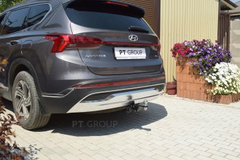 14 799 р. Фаркоп Petroil Tuning (съемный квадрат) Hyundai Santa Fe TM рестайлинг (2020-2022)  с доставкой в г. Санкт‑Петербург. Увеличить фотографию 2