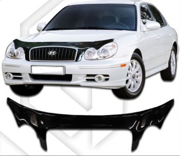 Дефлектор капота CA-Plastiс exclusive Hyundai Sonata EF рестайлинг ТагАЗ (2001-2013)